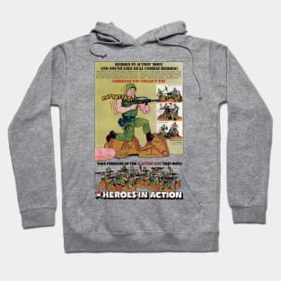 Retro Heroes In Action ARMY Hoodie